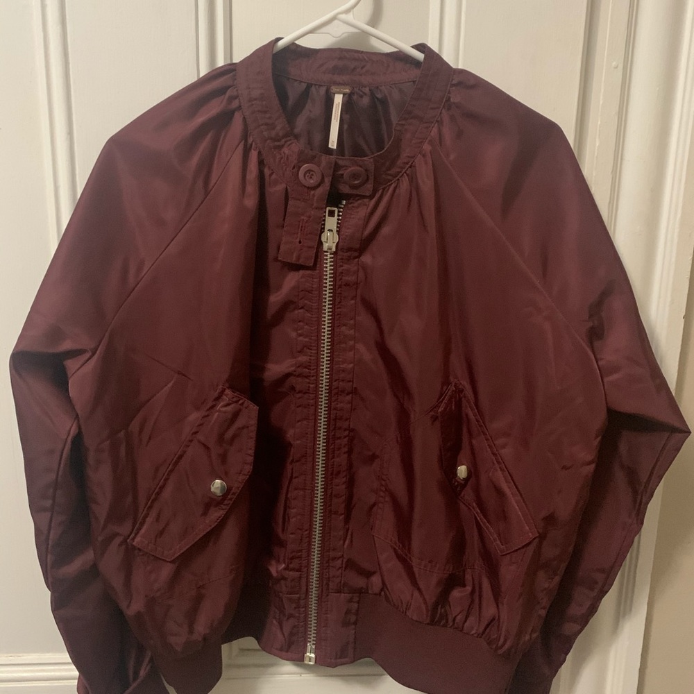 Free People Midnight Bomber in Merlot